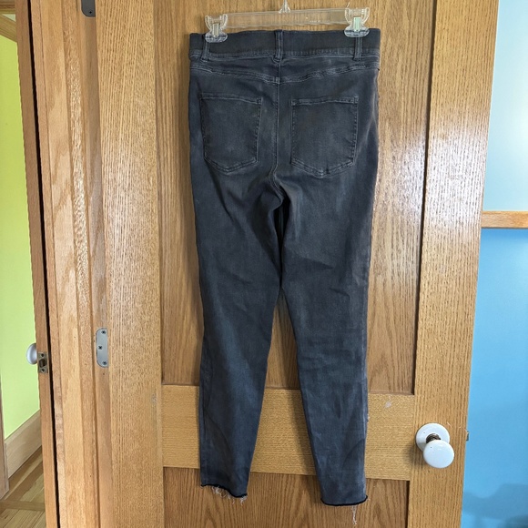 Spanx Gray Distressed Denim Jean Legging Jegging Size Medium - Picture 5 of 7